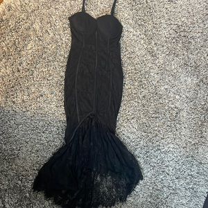 Missguided lace corset mermaid dress